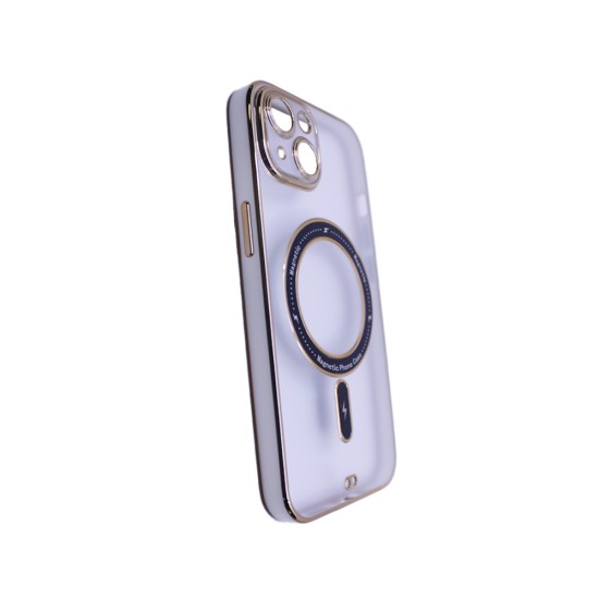 Magnetic Case with Camera Lens Q Series For Apple iPhone 14 Plus White Magnetic Case with Camera Lens Q Series For Apple iPhone 14 Plus White